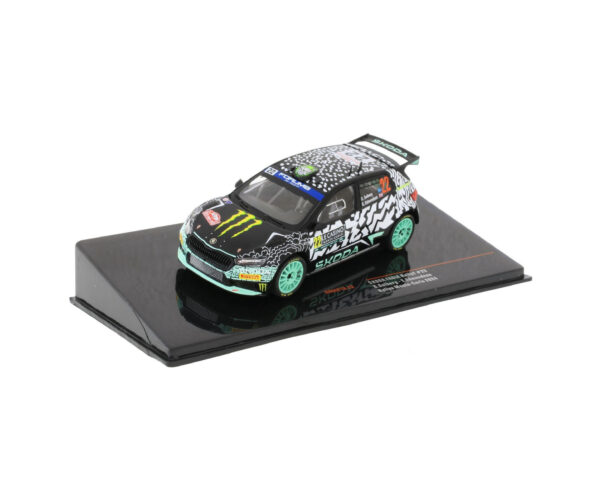 Skoda Fabia Rally2 #22 – O. Solberg Monte Carlo 2024 – 1:43 iXO - Image 2