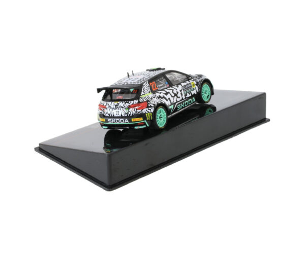 Skoda Fabia Rally2 #22 – O. Solberg Monte Carlo 2024 – 1:43 iXO - Image 3