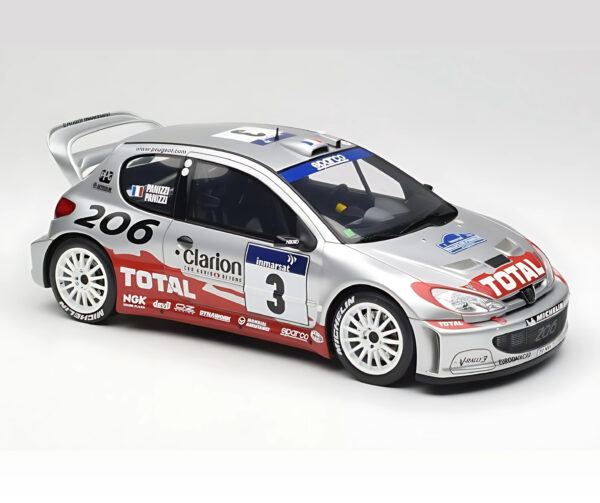 Peugeot 206 WRC #3 G. Panizzi Tour de Corse 2002 – OTTO 1:18 - Image 3