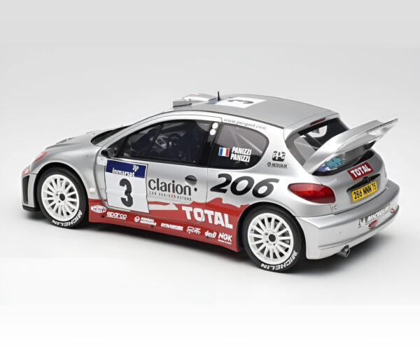 Peugeot 206 WRC #3 G. Panizzi Tour de Corse 2002 – OTTO 1:18 - Image 4