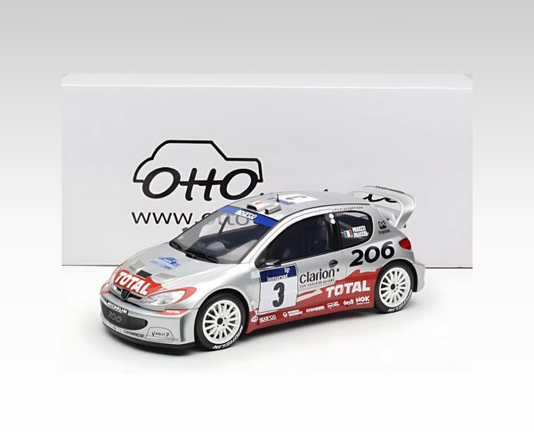 Peugeot 206 WRC #3 G. Panizzi Tour de Corse 2002 – OTTO 1:18