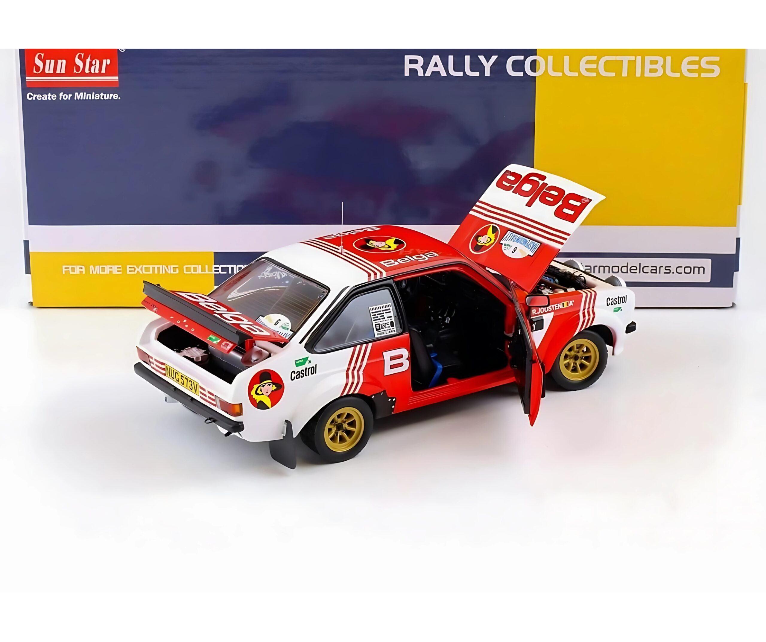 Ford Escort MKII RS1800 #6 Droogmans – Haspegouw Rally 1982 – Sunstar 1:18 - Image 2