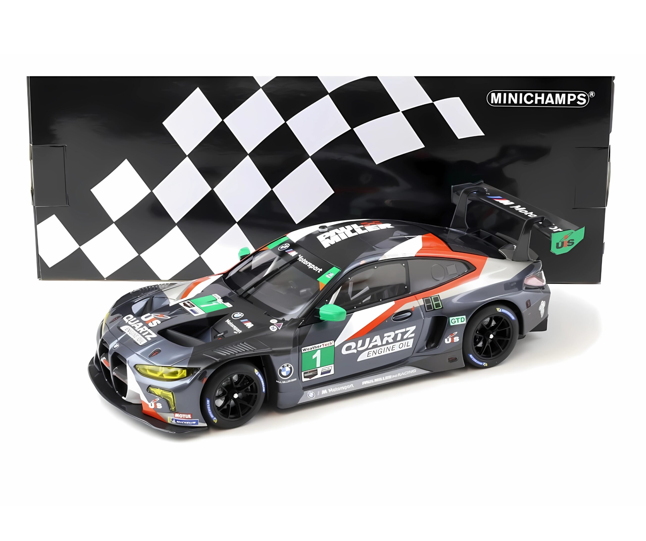 BMW M4 GT3 GTD – Paul Miller Racing – 12H Sebring 2022 – Minichamps 1:18
