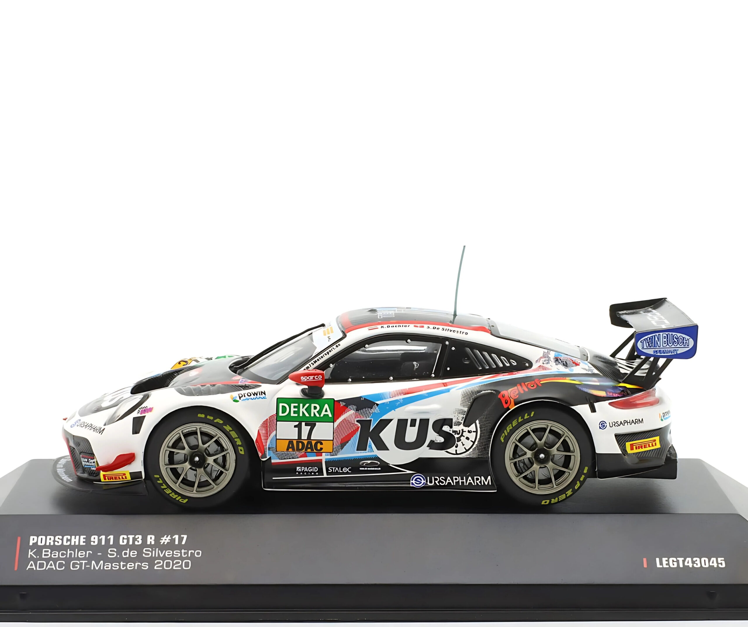 Porsche 911 GT3 R #17 KÜS Team Bernhard Bellof Tribute – 1:43 Ixo - Image 3