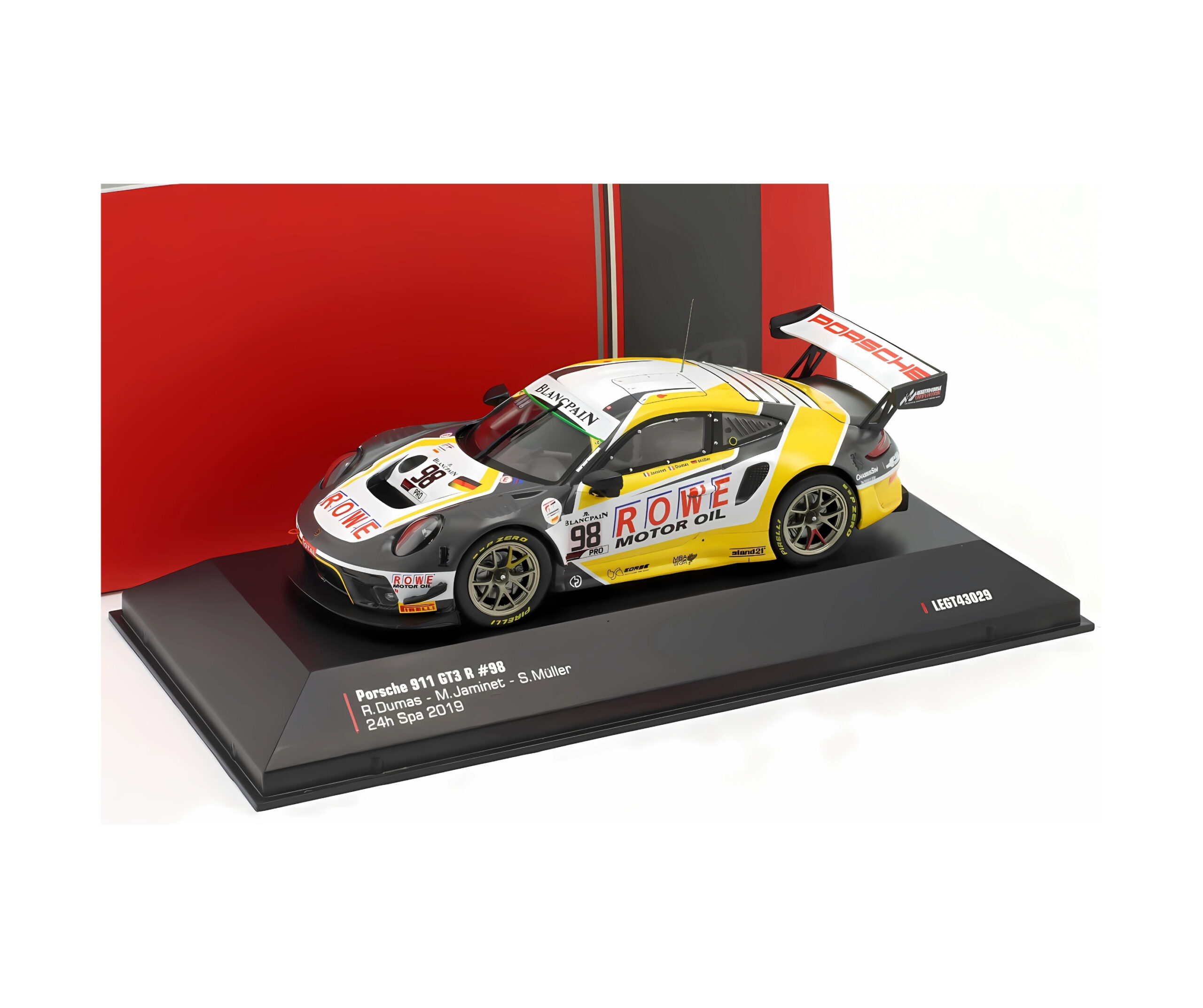 Porsche 911 GT3 R #98 ROWE Racing – 24h Spa 2019 – 1:43 Ixo