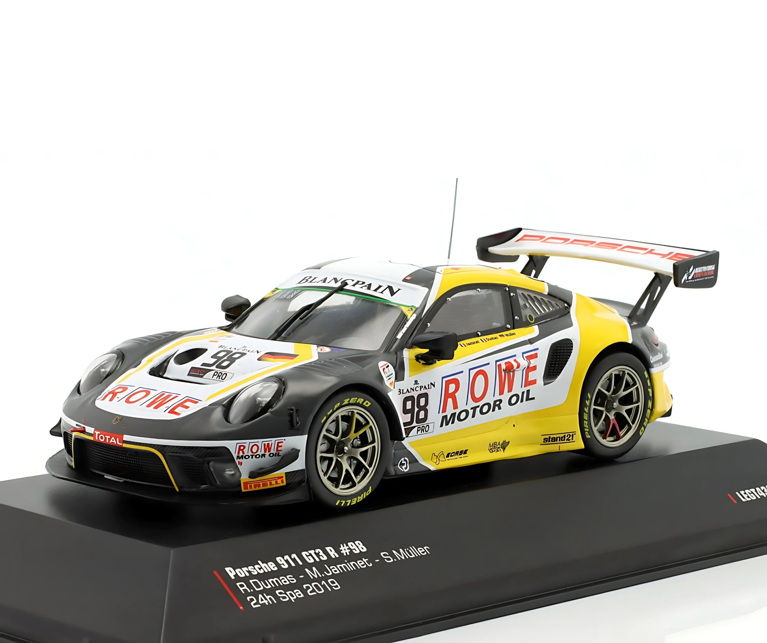 Porsche 911 GT3 R #98 ROWE Racing – 24h Spa 2019 – 1:43 Ixo - Image 2